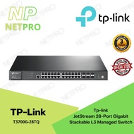 Tp-link T3700G-28TQ End of Life JetStream 28-Port Gigabit Stackable L3 Managed Switch