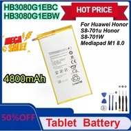 New HB3080G1EBC/HB3080G1EBW Tablet 3.8V 4800mAh Battery For Huawei Honor S8-701u Honor S8-701W Media