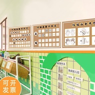 Yixi Kindergarten Line Drawing Wall Stickers Art Area Rules Put Waterproof Photo Painting Decoration Classroom Corridor Materials in Warehouse