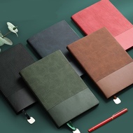 (Can Engrave Logo) A5/B5 Soft Leather Handbook, Thickened Horizontal Notebook, Business Meeting Reco