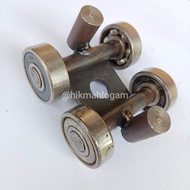 roda pintu geser bearing tamiya + jalu | roda katrol gantung