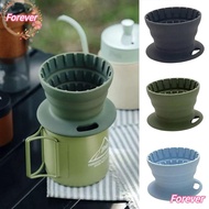 FOREVER Coffee Dripper, Collapsible Silicone Coffee Filters, Portable Reusable Outdoor Camping Home Coffee Funnel