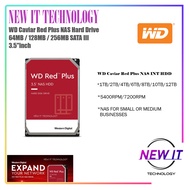 WD Caviar Red Plus NAS PC Hard Drive Internal Hdd 64MB / 128MB / 256MB SATA III 3.5"inch (1TB,2TB,4T