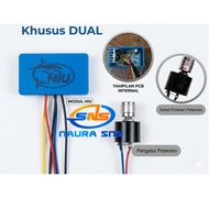 Potensio Sprayer Elektrik Dobel Pompa Merk HIU | Pengatur Kecepatan Big Pump & Double Pump