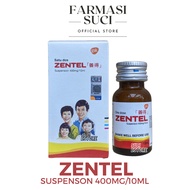 Zentel Suspension 400mg/10ml [EXP: 12/2024] - Ubat Cacing Dewasa & Kanak - Kanak Zentel