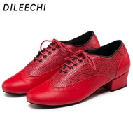 【Exclusive】 Dileechi New Modern Shoes Men's Indoor Soft Bottom Shoes Latin Dance Shoes Men's Black Square Friendship