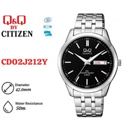 Q&Q by Citizen Men's Stainless Steel Band Watch - CD02   (CD02J212Y)