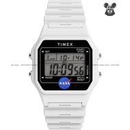 TIMEX TW2Y13500 Unisex Digital Watch Main Street NASA Artemis 36mm Resin Strap White *Original