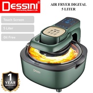 DESSINI Electric Oven Convection Air Fryer Oil Free Grill Toaster Roaster Breakfast Machine Ketuhar 