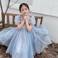 dress budak perempuan baju budak perempuan baju kurung budak perempuan Girls Summer 2023 Thin New St