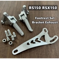 HONDA RS150 RSX150 WINNER X RACING REAR FOOTREST WITH BRACKET STAY BAR SET PEMIJAK KAKI BELAKANG RS 
