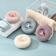 Wall-Mounted Round Mesh Bath Sponge with Suction Cup _GD888
