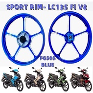 LC135 FI V8 SPORT RIM FG505 CNC COLOUR BLUE BLACK ORANGE RED LC135 FUEL INJECTION SP522 SP511 4 BATA
