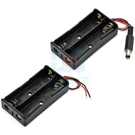 18650 Battery Box DC Head Lithium Battery 2 Pcs 18650 Battery Box with Cable 2 Pcs 7.4V Series Charg