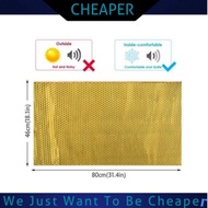 1pcs White Glue Car 46cm x 80cm Sound Proof with Gum Dynamat Aluminium Warna Emas Mat Tape Soundproo