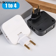 EU Plug - AC Outlets - 180 Degree Rotatable EU Plug - 4 in 1 USB To EU Socket Converters - Multi-Plu