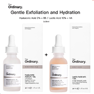 The Ordinary Bộ Tẩy Tế Bào Chết - Hyaluronic Acid 2% + B5 / Lactic Acid 10% + HA dưỡng ẩm - 2x3