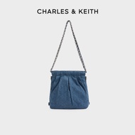 CHARLES and KEITH CK2-60782390-1กระเป๋าสะพายข้างขนาดเล็ก กระเป๋ายีนส์คู่