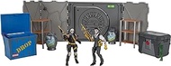 Fortnite The Vault Deluxe Diorama, Includes 2 (4-inch) Articulated Figures, Playset with Breakaway Wall, Weapons, and 21 Accessories.