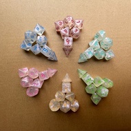 Classical style DND Dice Set Polyhedral Table Game Dice for Dungeons and Dragons Role-Playing TRPG D