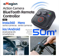AMagisn รีโมทคอนโทรลบลูทูธ50ม. สำหรับ Lnsta360 X5/X4/X3/X2/AcePro 2/One RS/GO 3/3S /Gopro 13 12 11 1