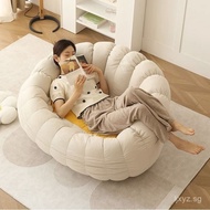 . Casual lazy recliner sofa for rent in bedroom, suitable for online sellers, small red sofa, pumpki