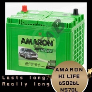 AMARON HI LIFE NS70L | 65D26L (MF) - 50AH - Car Battery - PROTON Waja, Wira NISSAN Sentra, Cefiro HYUNDAI Sonata, Trajet