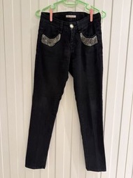 Pennyblack釘珠黑色牛仔褲