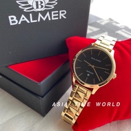 *Ready Stock*ORIGINAL Balmer 9166M-GP-4 Gold Stainless Steel Sapphire Glass Water Resistant Ladies Watch