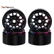 1.9Inch Beadlock Wheel Rim Rim Hub for 1/10 TRX4 SCX10 Wheel Rim for 1/10 TRX4 SCX10