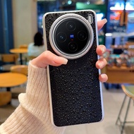 Electroplated Raindrop Shape Hard PU Leather Case For VIVO X200 Ultra X200S X200 Pro X200 Pro Mini X