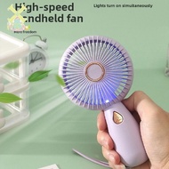 Handheld Fan Blue Light Portable Fan Usb Charging Small Fan