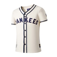 Fanatics MLB New York Yankees Men's Jersey Yankees Baseball Jersey Beige Jersey American Baseball Re