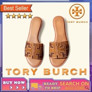 READY STOCK Tory Burch_Women's Sandal Slippers Women's Outer Wear Fashion selipar New Women's Casual