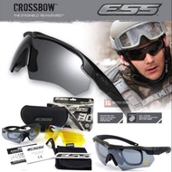 top●ESS Crossbow 3Lens System Tactical Ballistic Sunglass Shades