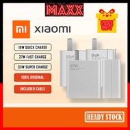 【1 Year Warranty】XIAOMI Charger 67W Original With 6A TYPE-C Cable for Xiaomi Poco Mi Redmi Note 33w 