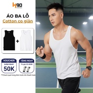 COMBO of 2 Men's Tank Tops H90 Super Soft Cotton 4-Way Stretch Good Absorption Cool BLT01