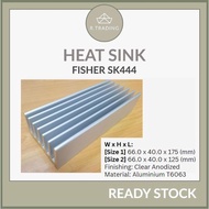 [CLEARANCE] Heat Sink 66.0 x 40.0 x 125/175 mm Aluminium T6063 Clear Anodized