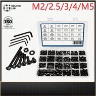 12.9 Socket Screw Bolt And Nut Washer Set Carbon Steel M2 M2.5 M3 M4 M5