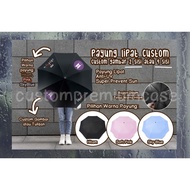 CUSTOM PAYUNG LIPAT Tema Gambar BTS BT21 / DESAIN SENDIRI - Tersedia