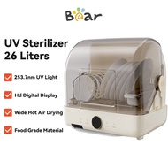 ♞Bear Dish Dryer with UV Sterilizer Dish Rack Drainer Drying Cabinet Kitchen Organizer Cupboards St