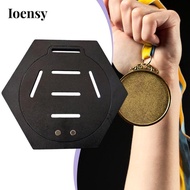 [Ioensy] Medal Display Stand, Versatile Showcase, Wall Mount Award Display Rack Award Holder for Vol