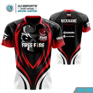 Baju Jersey Gaming Squad Esports Free Fire Custom Full Print Digital7
