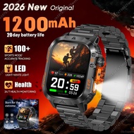 New 1200mAh Battery Smart Watch, GPS Tracking, 3ATM Waterproof, Sports Run/Hike, BT Call, Outdoor Fl