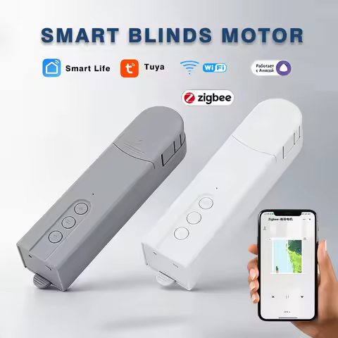 Tuya WiFi Smart Blind Motor Zigbee Electric Curtain Drive Shutter with RF Remote APP Control Alexa G