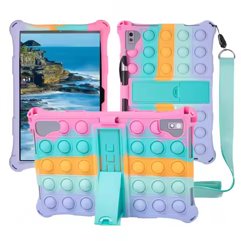 Case for Teclast T40 Plus 10.4inch M40 Plus P20 M40 Pro Kids Bubble Soft Silicone Stand Tablet Case 