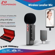 2.4G Professional  Wireless Lavalier Microphone Portable Mini Audio Recording Mic For Phone i-Pad An
