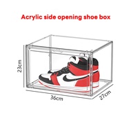 กล่องใส่รองเท้า อะคริลิค ฝาหน้าเปิด-ปิด แบบแม่เหล็ก วางซ้อนต่อได้หลายชั้น หนาและทนทานกว่า กล่องรองเท้าใส shoes box