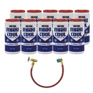 （10本）R1234yf POE エアコンオイル添加剤 マキシクール 30ml チャージホース付き | MAXICOOL 電動コンプレッサー専用