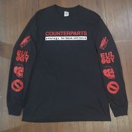 Long Sleeve COUNTERPARTS Eulogy / band t-shirt /hardcore music t-shirt /bootleg